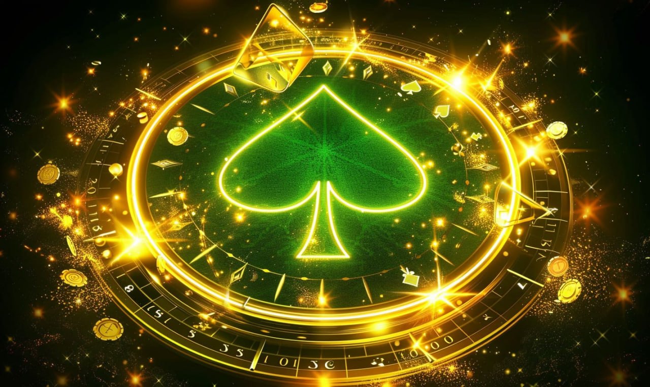 Texas Hold'em Poker ကတ်ဂိမ်း ကစားနေသည့် မြင်ကွင်းနှင့် Poker Chips များ